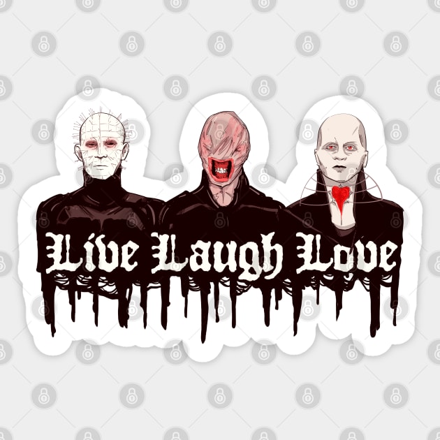 Live Laugh Suffer Sticker by LVBart